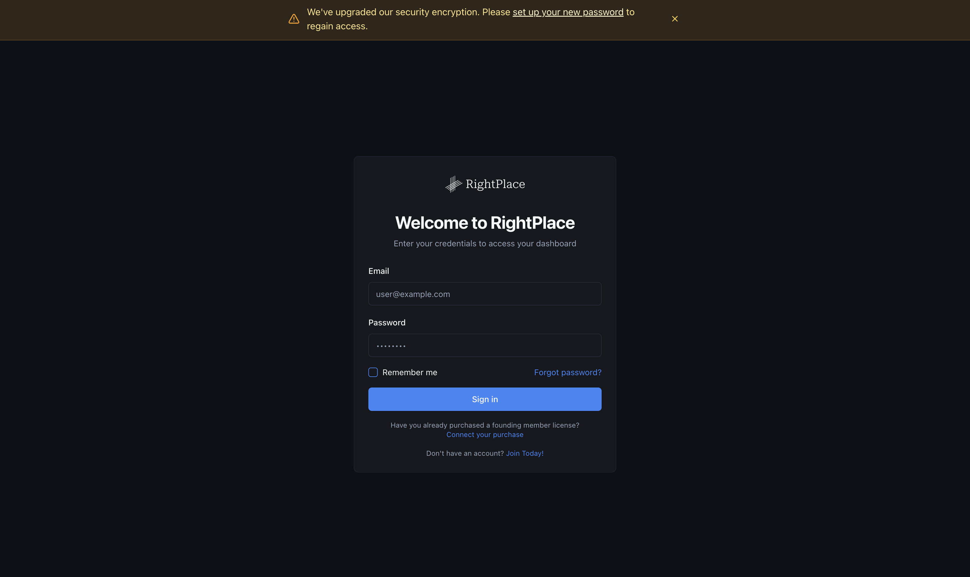Sign in to your account